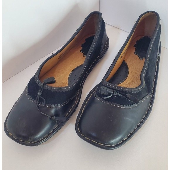 Born Womens Sz 10 Slip On Leather and Suede Excellent Condition - Picture 1 of 11